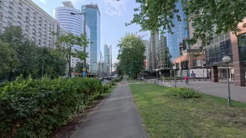 Commuting to work in Warsaw Stock Footage 296806019