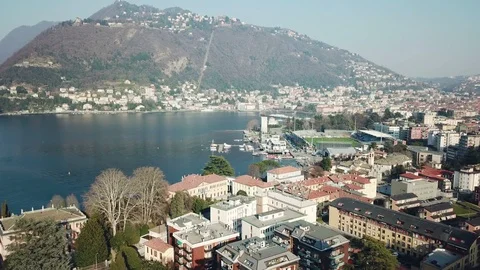 Como aerial view Video stock 87611760