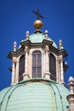Como Cathedral on Lake Como Stock Photos