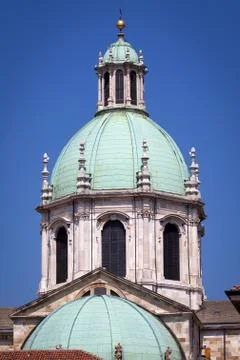 Como Cathedral on Lake Como Stock Photos