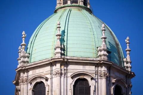 Como Cathedral on Lake Como Stock Photos