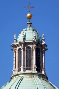 Como Cathedral on Lake Como Foto stock