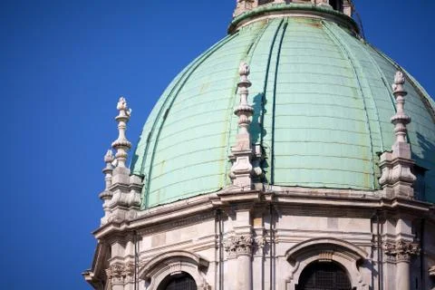 Como Cathedral on Lake Como Stock Photos