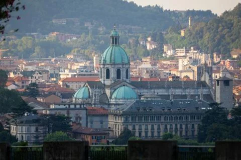 Como Cathedral on Lake Como Stock Photos