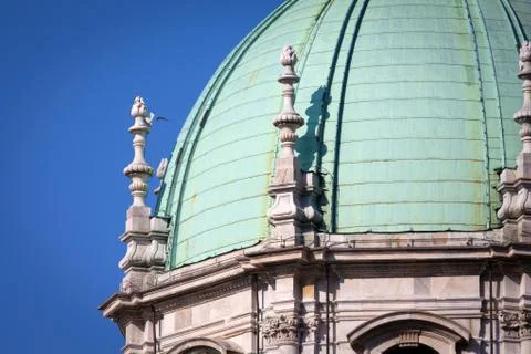 Como Cathedral on Lake Como Stock Photos