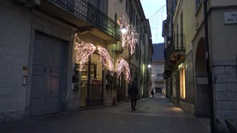 Como, Christmas time Video stock 145247628