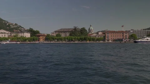 Como Cityscape Lake 스톡 동영상 338361391