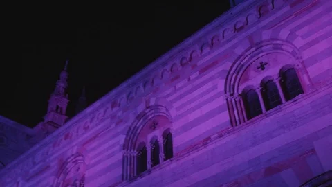 Como Duomo Night Light Stock Footage 101951048