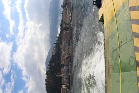 Como lake ferry Stock Photos