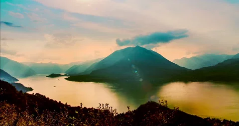 Como Lake time lapse during the day Stock Footage 252043932