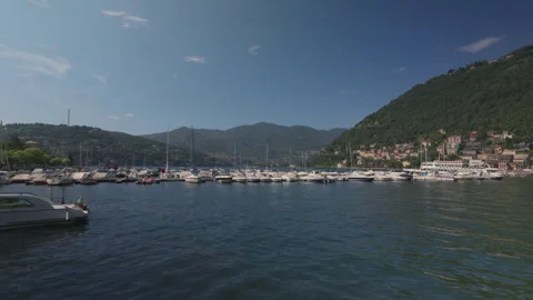 Como Marina Lake 스톡 동영상 338427832
