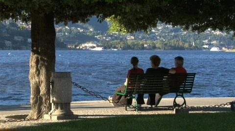 Como tourist 04 Stock Footage 475792