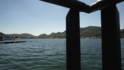 Como view from lake. Stock Footage 109804882