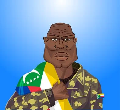 Comorian soldie Stock Illustration