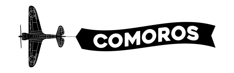 Comoros advertisement banner Stock Illustration
