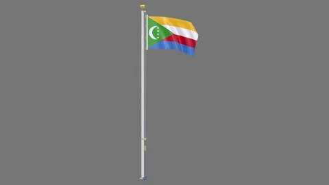 Comoros Animated flag Video stock 329105759
