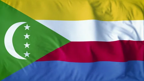 COMOROS COUNTRY FLAG Stock Footage 282448930