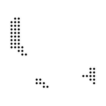 Comoros dotted vector map Illustrazione stock