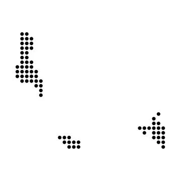 Comoros dotted vector map Stock-Illustration