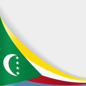 Comoros flag background. Vector illustration. Illustrazione stock