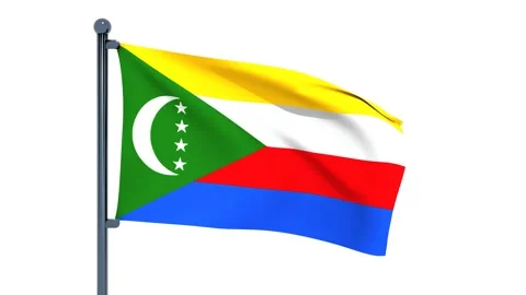 Comoros Flag Video stock 150198761