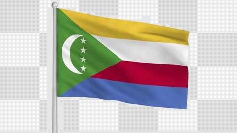 Comoros Flag Stock Footage 226984692