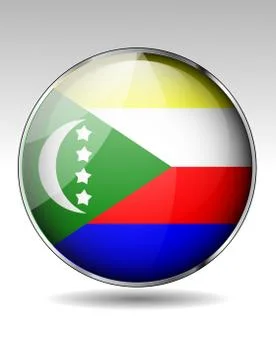 Comoros flag icon Stock Illustration