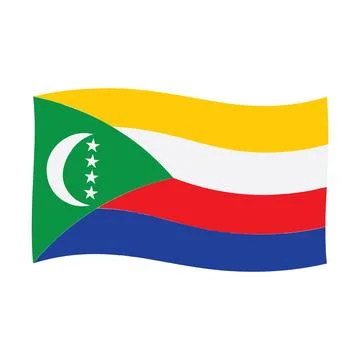 Comoros flag icon Stock Illustration