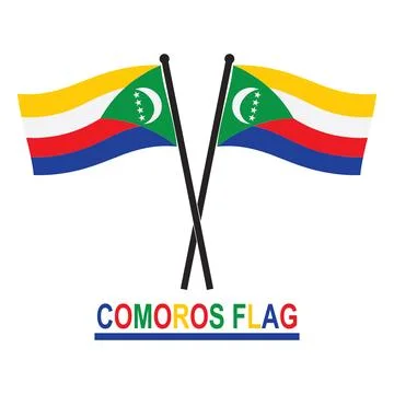 Comoros flag icon Stock-Illustration