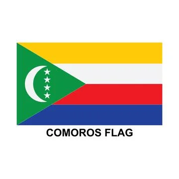 Comoros flag icon Stock Illustration