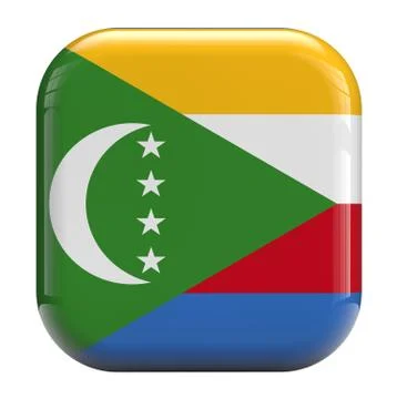 Comoros flag icon image Stock Illustration