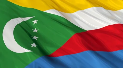 Comoros flag Seamless 스톡 동영상 49086171