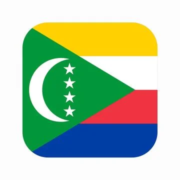 Comoros flag simple illustration for independence day or election Stock-Illustration