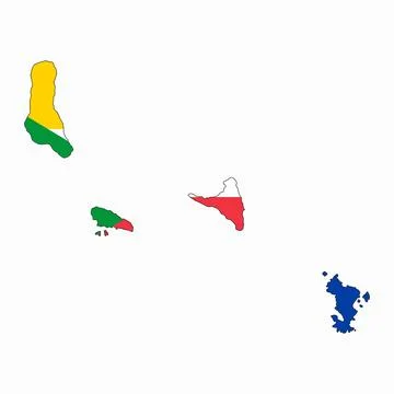 Comoros flag simple illustration for independence day or election Illustrazione stock