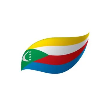 Comoros flag, vector illustration 스톡 일러스트