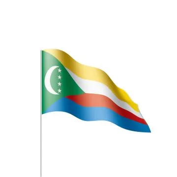Comoros flag, vector illustration Stock Illustration