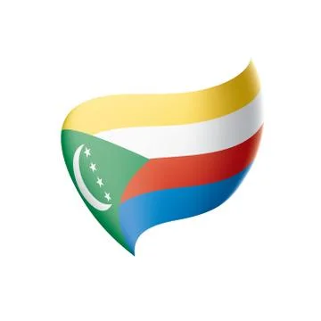 Comoros flag, vector illustration Stock Illustration