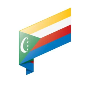 Comoros flag, vector illustration 스톡 일러스트