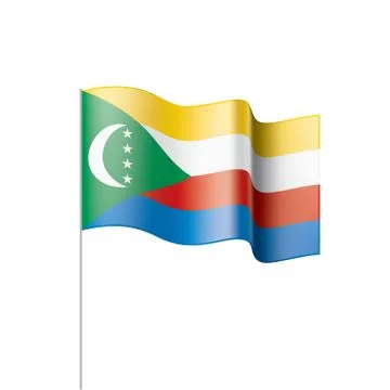 Comoros flag, vector illustration Stock Illustration