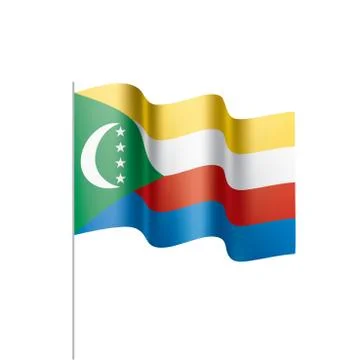Comoros flag, vector illustration Illustrazione stock