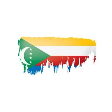 Comoros flag, vector illustration on a white background. Stock Illustration