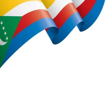 Comoros flag, vector illustration on a white background Stock Illustration