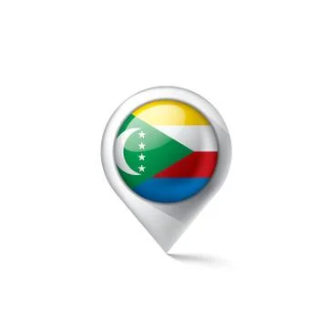Comoros flag, vector illustration on a white background Stock Illustration