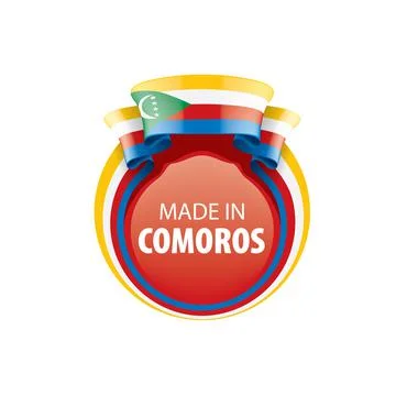 Comoros flag, vector illustration on a white background Stock Illustration
