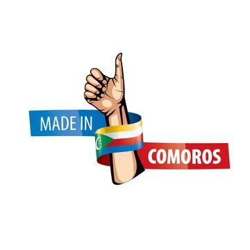 Comoros flag, vector illustration on a white background Stock Illustration