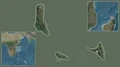 Comoros framed and extracted. Satellite 4k or 4k+ Resolution