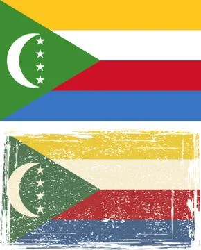 Comoros grunge flag. Vector illustration Stock Illustration