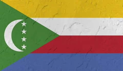 Comoros grunge flag. Vector illustration. Stock Illustration