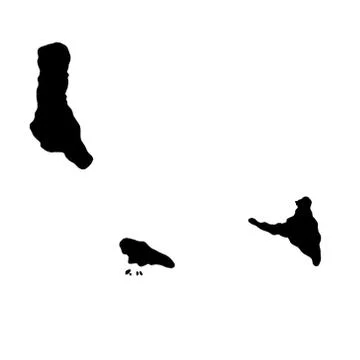 Comoros map - filled hand-drawn map Stock Illustration