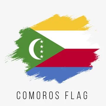 Comoros Vector Flag. Comoros Flag for Independence Day Stock Illustration